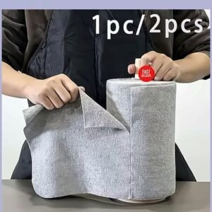 Reusable Microfiber Cleaning Cloth Roll – 20 Pcs, Ultra-Absorbent, Lint-Free, Washable Kitchen Towels